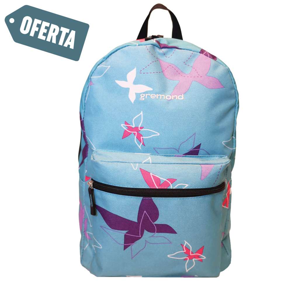 Mochila Escolar Portanotebook Gremond Mariposas Taranto